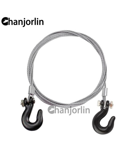 Cadena de Remolque RC 1/10 Metal Gancho Traxxas SCX10 Negro