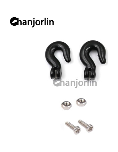 Cadena de Remolque RC 1/10 Metal Gancho Traxxas SCX10 Negro