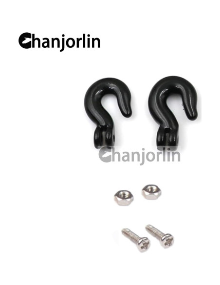 Cadena de Remolque RC 1/10 Metal Gancho Traxxas SCX10 Negro