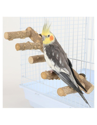 Escalera de Madera Natural Bolagar para Aves 30.99 cm