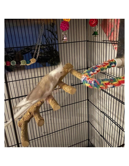 Escalera de Madera Natural Bolagar para Aves 30.99 cm