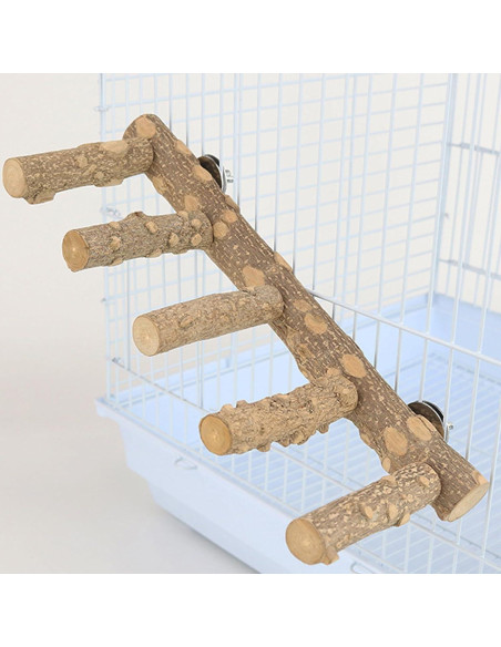 Escalera de Madera Natural Bolagar para Aves 30.99 cm