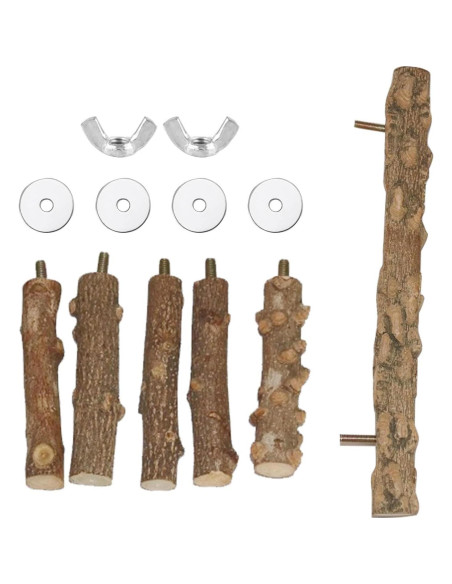 Escalera de Madera Natural Bolagar para Aves 30.99 cm