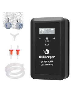 Bomba de Aire Recargable Fishkeeper 8W para Acuarios 10-120 Gal