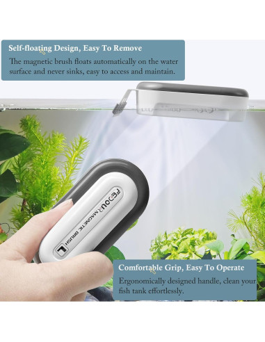 Limpiador Magnético para Acuarios FEDOUR Grande 0.8-2.5 cm