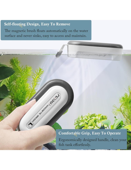 Limpiador Magnético para Acuarios FEDOUR Grande 0.8-2.5 cm