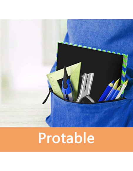 Perforadora de Papel Rikolto 1 Agujero 6mm Portátil Plata