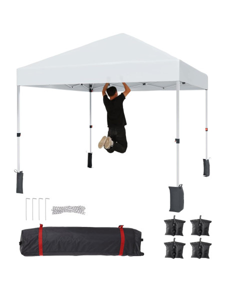 Carpa de Canopy Plegable EcoExplorer 2.44x2.44m Ajustable
