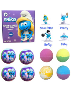 Bombas de Baño Los Pitufos con Figuras de Acción - 4 Aromas 2