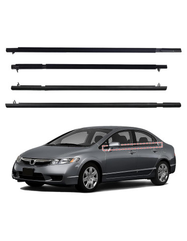 Moldura de Sellado de Ventana ItranMc para Honda Civic 2006-2011
