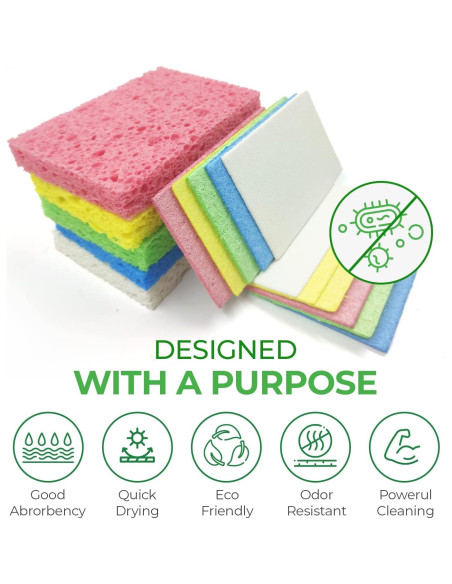 Esponjas de Cocina Biodegradables AIRNEX - Paquete de 16