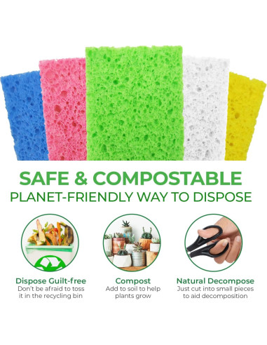 Esponjas de Cocina Biodegradables AIRNEX - Paquete de 16