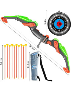 Conjunto de Arco y Flecha TEMI para Niños con Luz LED 2