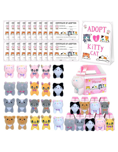 Kit de Fiesta de Adopción de Gatos Jiytivity - 63 Piezas