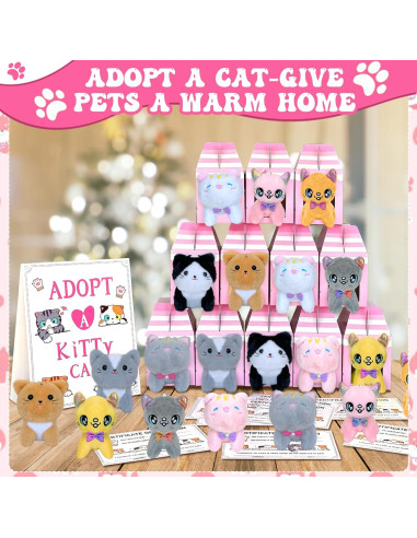 Kit de Fiesta de Adopción de Gatos Jiytivity - 63 Piezas