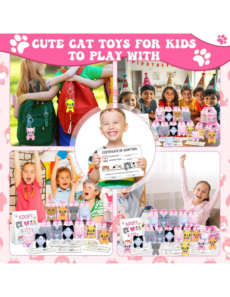 Kit de Fiesta de Adopción de Gatos Jiytivity - 63 Piezas