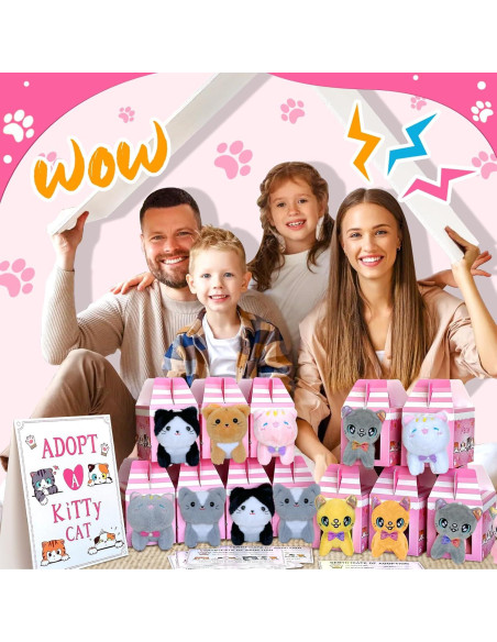 Kit de Fiesta de Adopción de Gatos Jiytivity - 63 Piezas
