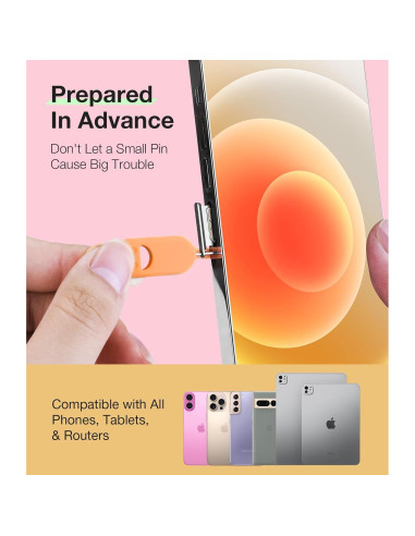 Soporte de tarjeta SIM con herramienta de extracción - 3 Pcs