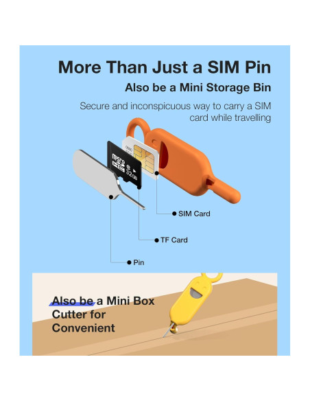 Soporte de tarjeta SIM con herramienta de extracción - 3 Pcs