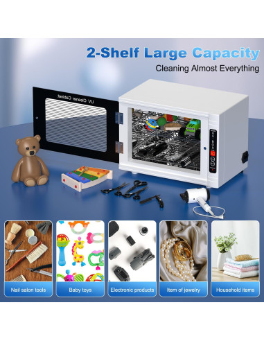 Máquina de limpieza UV 12L GOLDSEASTAR para herramientas de uñas