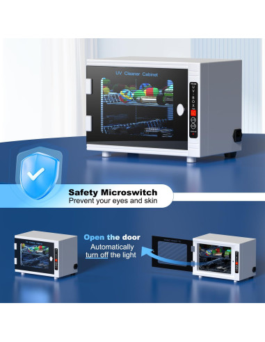 Máquina de limpieza UV 12L GOLDSEASTAR para herramientas de uñas