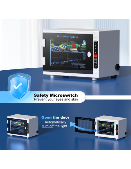 Máquina de limpieza UV 12L GOLDSEASTAR para herramientas de uñas