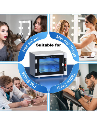 Máquina de limpieza UV 12L GOLDSEASTAR para herramientas de uñas
