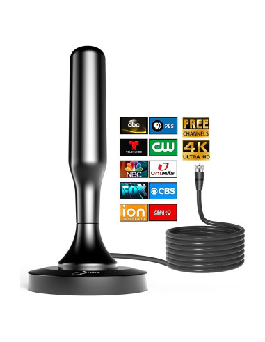 Antena de TV HIDB Interior HD 4K 1080P Recepción 241 km