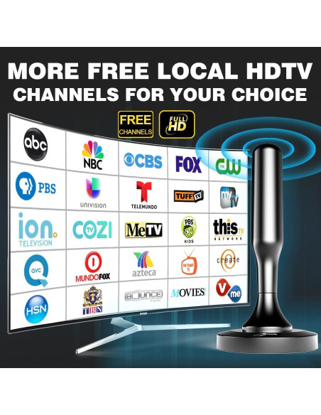 Antena de TV HIDB Interior HD 4K 1080P Recepción 241 km Antena de TV HIDB Interior HD 4K 1080P Recepción 241 km