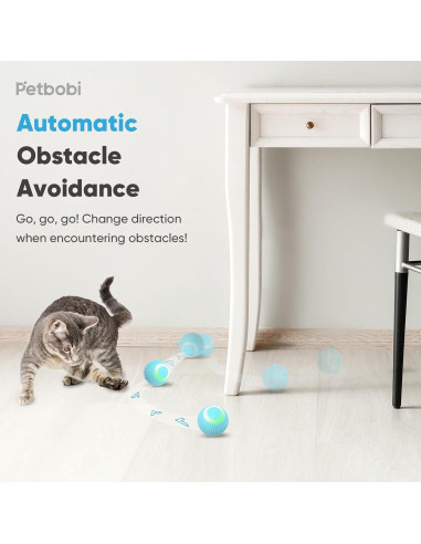 Bola Interactiva para Gatos Petbobi - Juguete Automático Verde