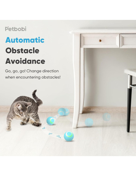 Bola Interactiva para Gatos Petbobi - Juguete Automático Verde