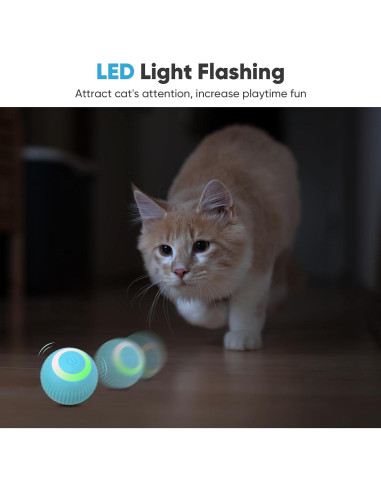 Bola Interactiva para Gatos Petbobi - Juguete Automático Verde