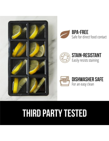 Bandeja de Hielo de Silicona GORILLA GRIP 8 Cubos Gigantes