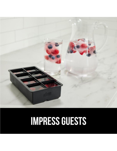 Bandeja de Hielo de Silicona GORILLA GRIP 8 Cubos Gigantes