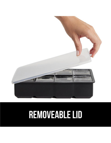 Bandeja de Hielo de Silicona GORILLA GRIP 8 Cubos Gigantes