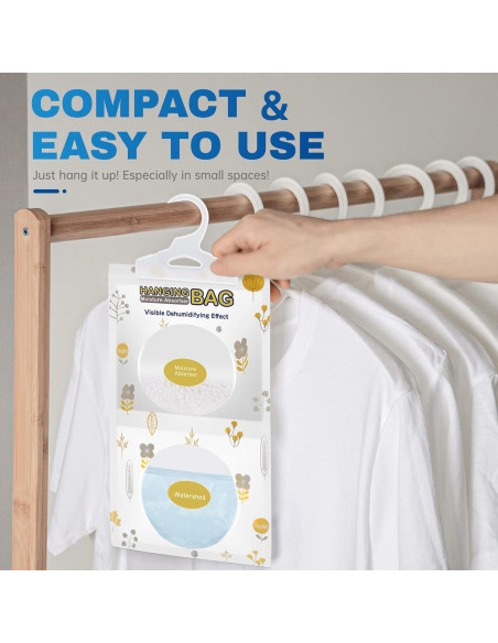 Paquete de 5 Paquetes Absorbentes de Humedad Vacplus 500ml