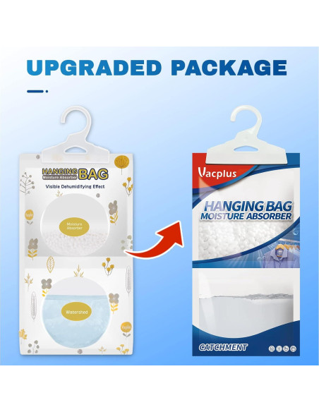 Paquete de 5 Paquetes Absorbentes de Humedad Vacplus 500ml