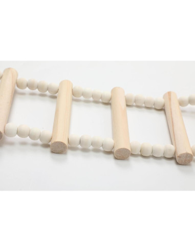 Escalera de Madera SIMENA 91.44 cm para Hámsters y Aves