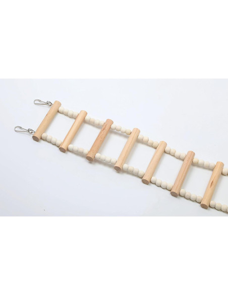 Escalera de Madera SIMENA 91.44 cm para Hámsters y Aves