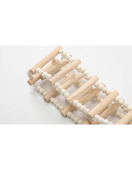 Escalera de Madera SIMENA 91.44 cm para Hámsters y Aves