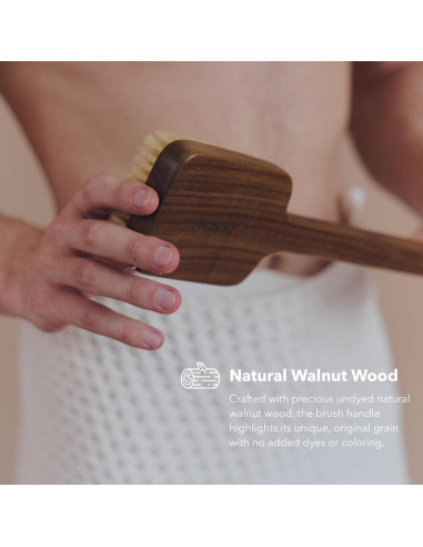 Cepillo Corporal de Cerda de Jabalí KOSMU HOME - Exfoliante Natural