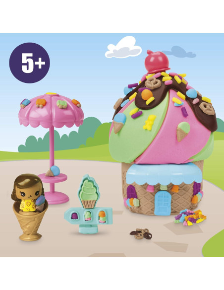 Kit de Construcción Stand de Helados Play-Doh para Niños 5+