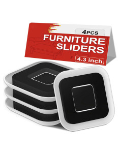 Deslizadores de Muebles KISSCORE 4 PCS 10.92 cm Antideslizantes
