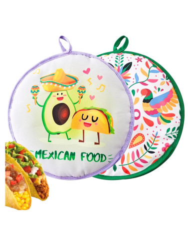 Calentador de Tortillas Duthcbw 2 Piezas Verde/Púrpura