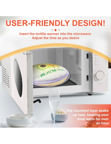 Calentador de Tortillas Duthcbw 2 Piezas Verde/Púrpura