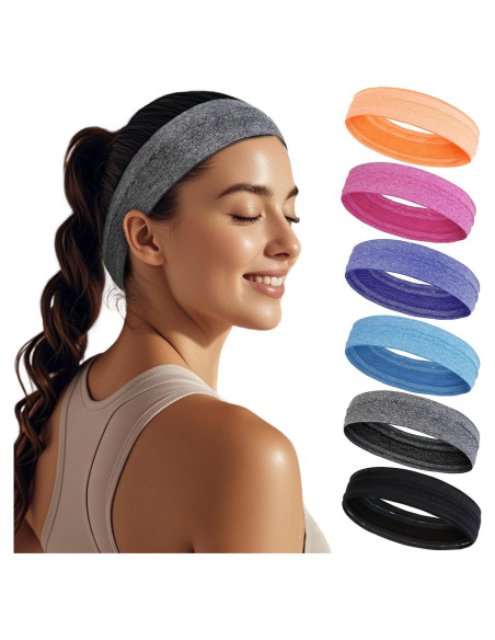 Banda para la cabeza AKTVSHOW para mujeres - 6 unidades antideslizantes