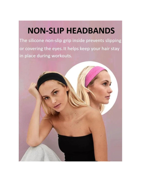 Banda para la cabeza AKTVSHOW para mujeres - 6 unidades antideslizantes