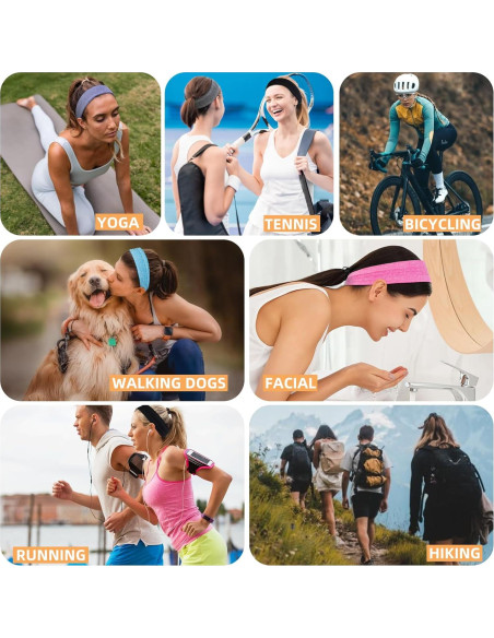 Banda para la cabeza AKTVSHOW para mujeres - 6 unidades antideslizantes