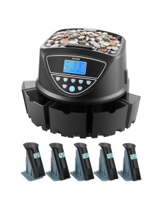 Contador y Clasificador de Monedas VEVOR KSW550-4, 300 Monedas/min