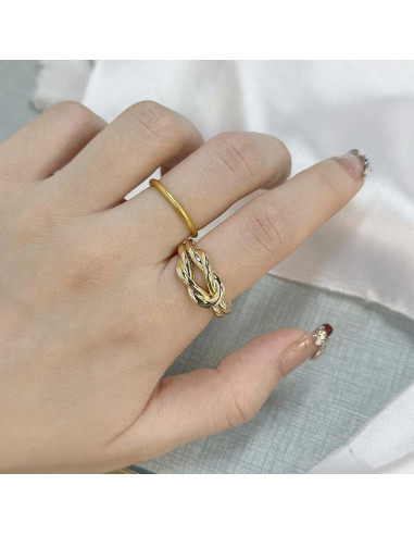 Anillo Broche de Bufanda de Seda Dainty Dorado 1.78x2.31cm